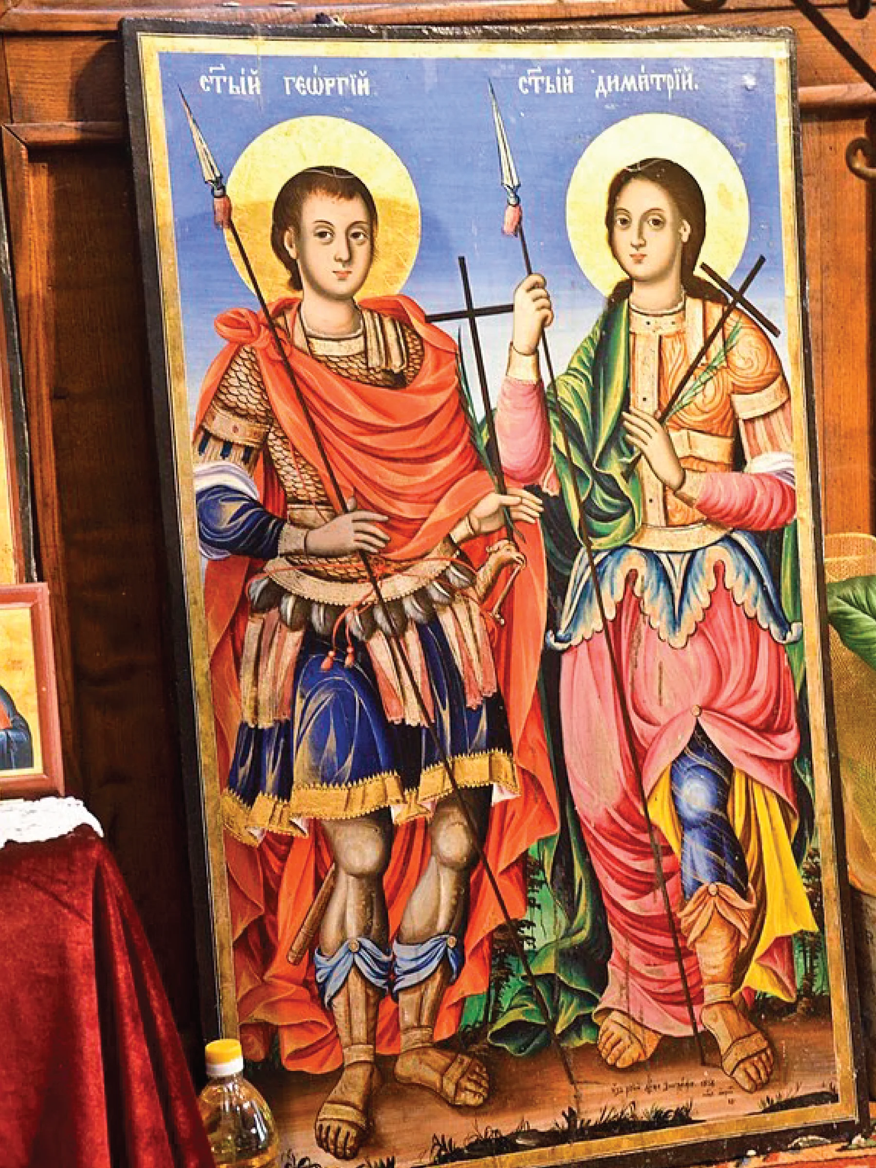 A brightly colored icon attributed to the tradition of Dicho Zograf.